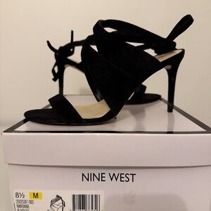Nine West Black Suede heels